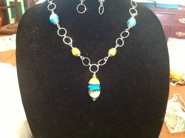 Sunny Day At The Beach Set, original archive photograph of handmade glasswork by Ann Wierbinski
