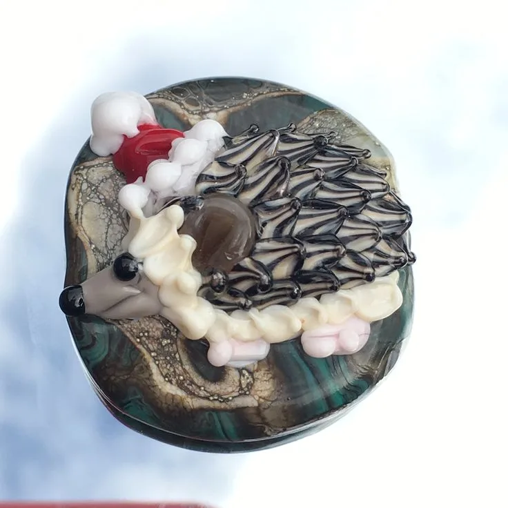 Lampwork Bead Archive No. 15, original archive photograph of handmade glasswork by Ann Wierbinski