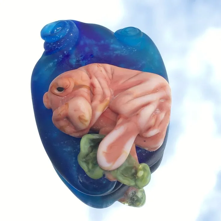Lampwork Bead Archive No. 14, original archive photograph of handmade glasswork by Ann Wierbinski