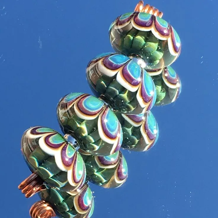 Lampwork Bead Archive No. 09, original archive photograph of handmade glasswork by Ann Wierbinski