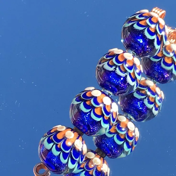 Lampwork Bead Archive No. 08, original archive photograph of handmade glasswork by Ann Wierbinski