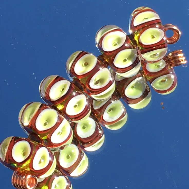 Lampwork Bead Archive No. 07, original archive photograph of handmade glasswork by Ann Wierbinski