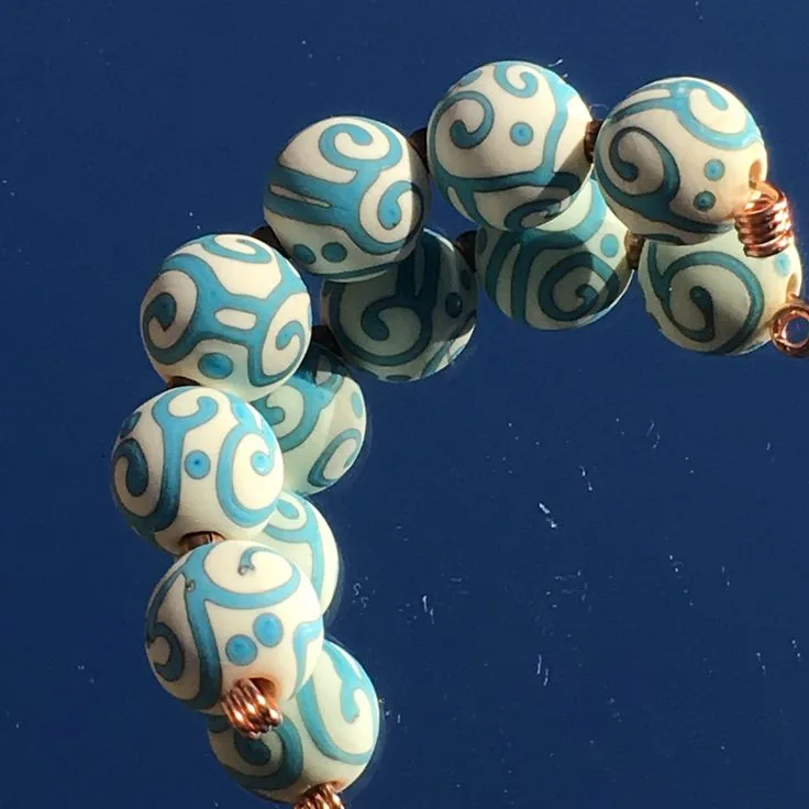 Lampwork Bead Archive No. 04, original archive photograph of handmade glasswork by Ann Wierbinski