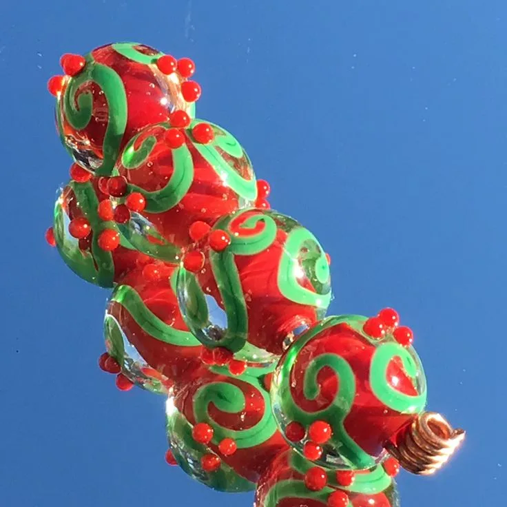Lampwork Bead Archive No. 02, original archive photograph of handmade glasswork by Ann Wierbinski
