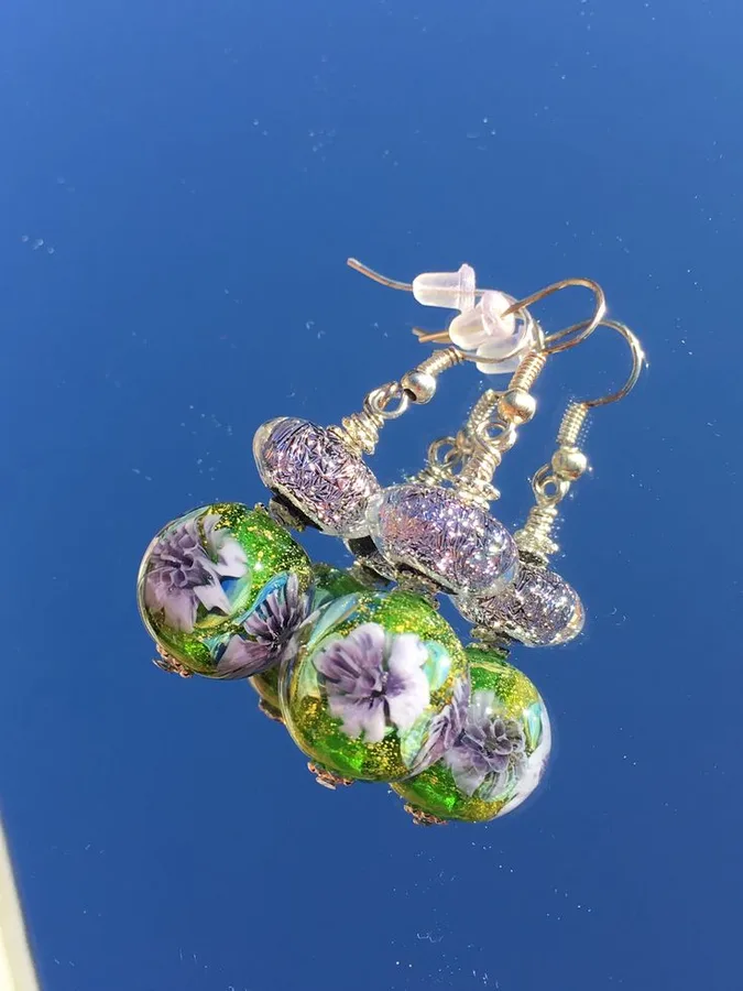Lampwork Jewelry Archive No. 04, original archive photograph of handmade glasswork by Ann Wierbinski