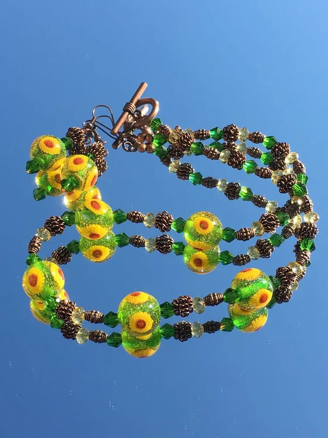 Lampwork Jewelry Archive No. 02, original archive photograph of handmade glasswork by Ann Wierbinski
